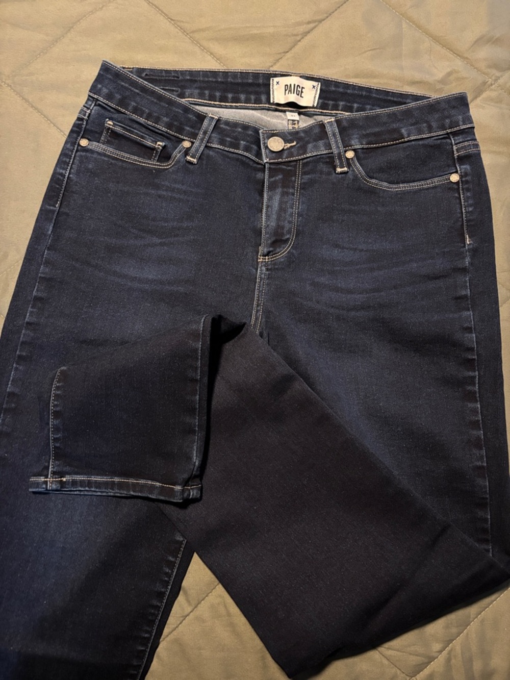 PAIGE Women's Skinny Jeans in Dark Indigo Blue